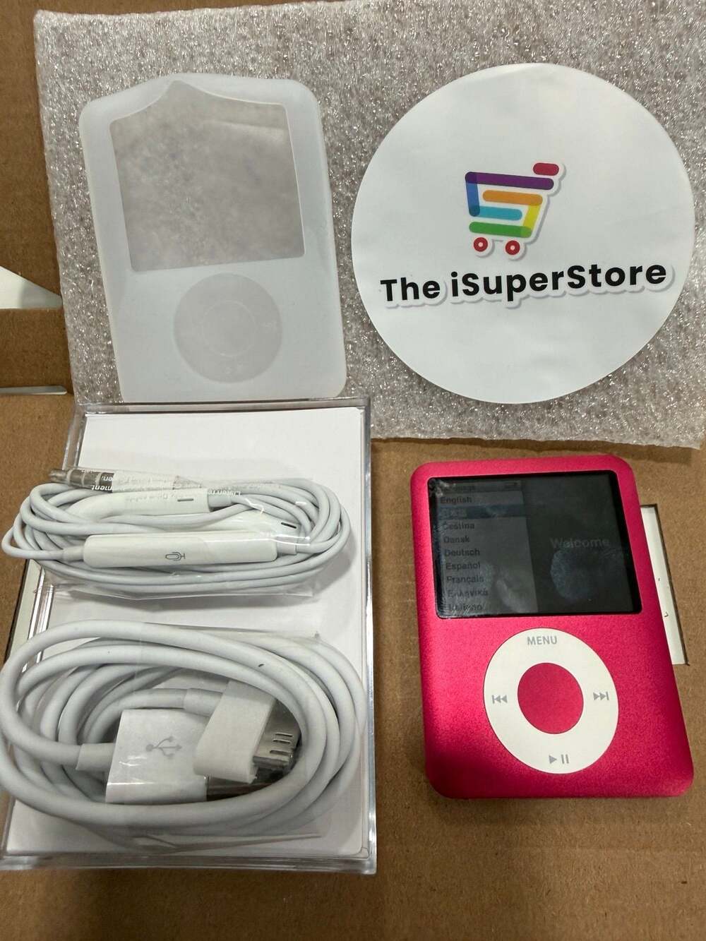 Apple iPod Nano 3rd Generation 8GB Red– Refurbished Like New + Warranty